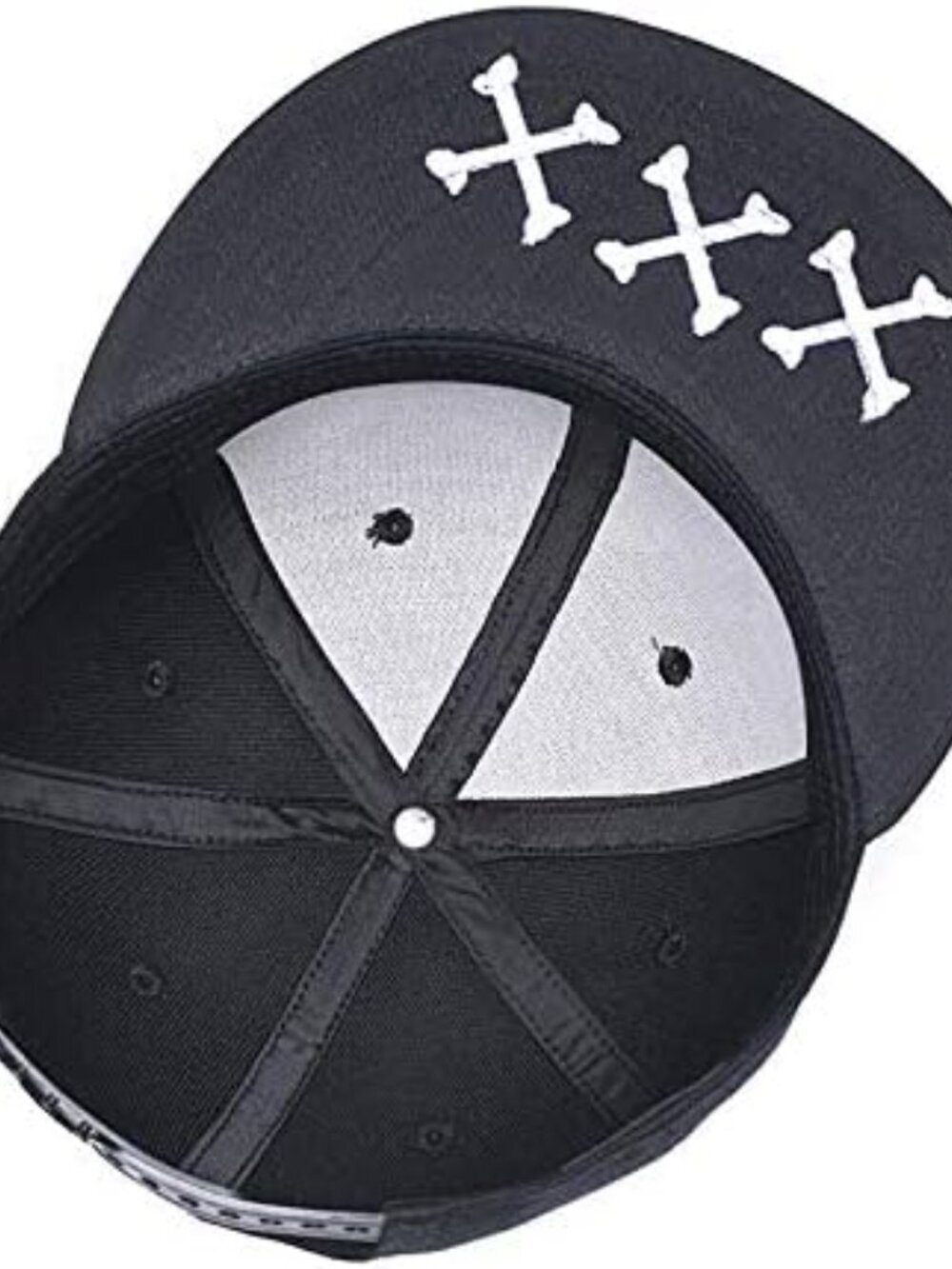 Unisex White Black Snapback Hat Hip Hop Style Colorful Adjustable Baseball Cap - Picture 6 of 8